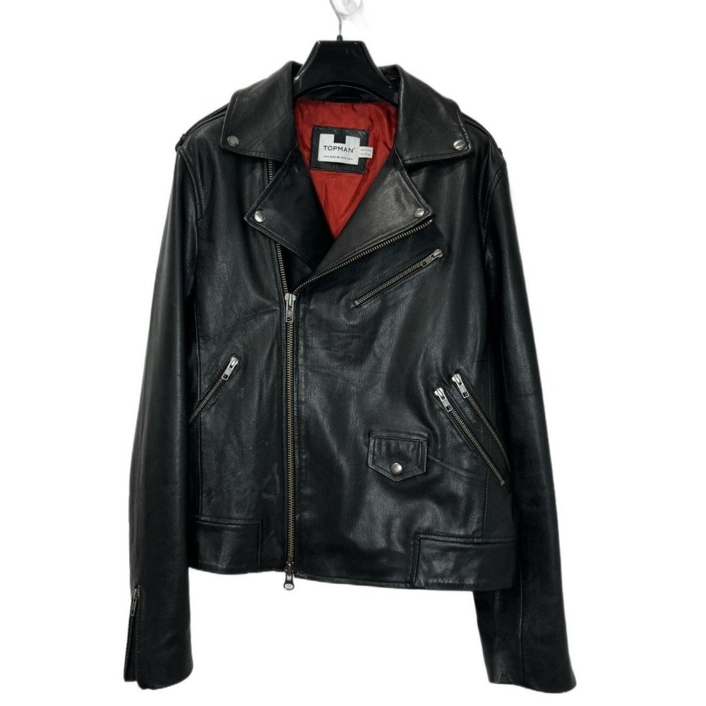 Topman Men Leather Jacket